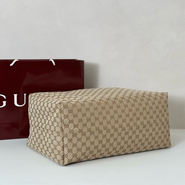 Gucci GG Supreme canvas Hobo Top Handle Bag 864485 Apricot