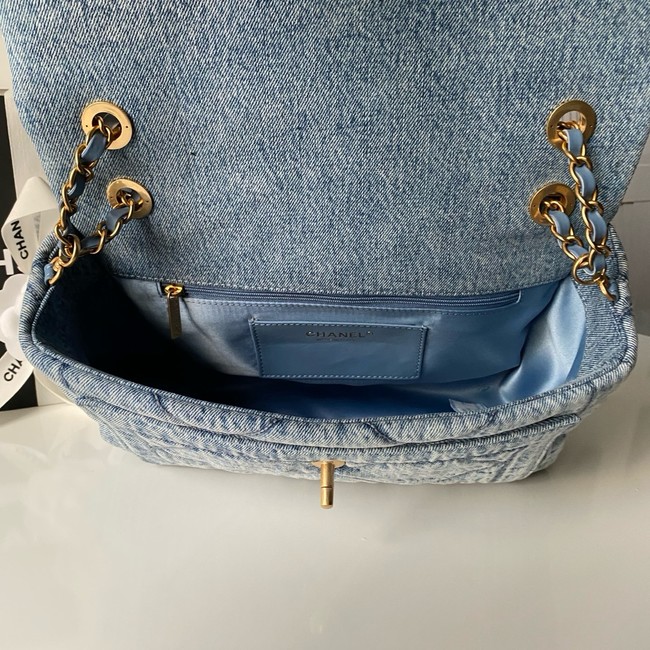 Chanel Maxi Flapbag AS5734 blue