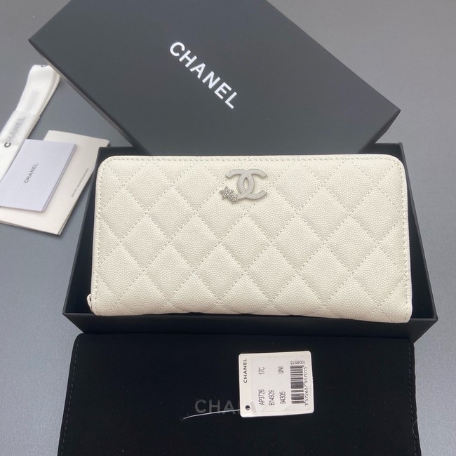 Chanel Classic Zipped Wallet 3726 Cream