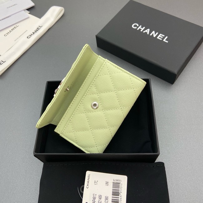 Chanel Flap Card Holder AP4812 Light green