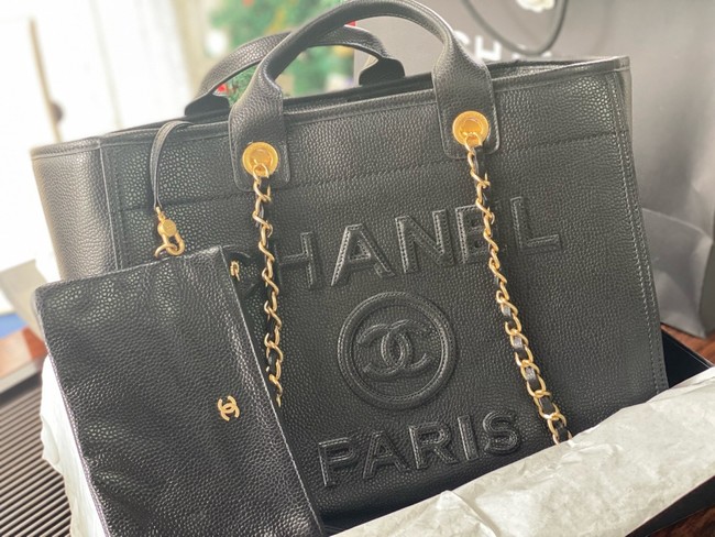 CHANEL Large Tote A66941 black