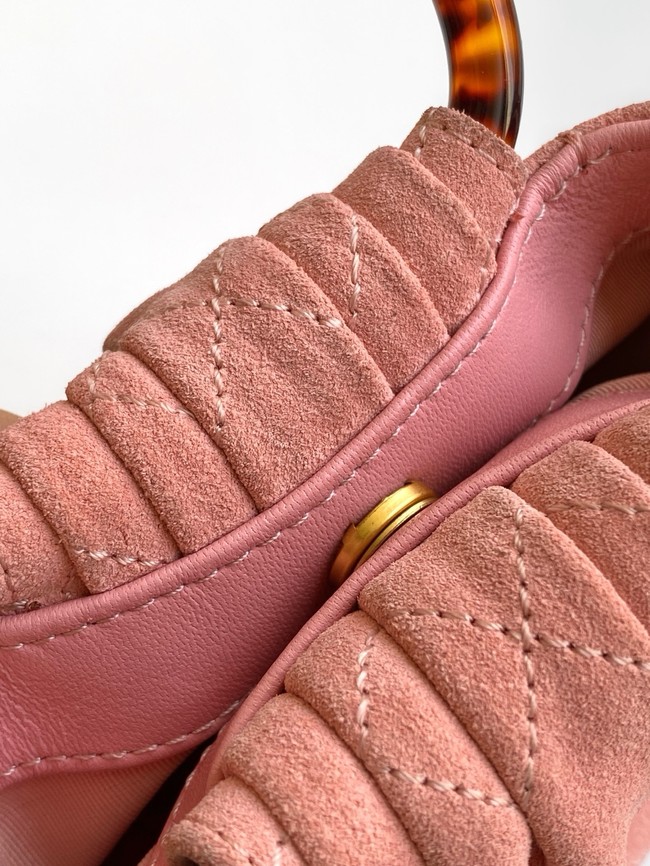 CHANEL mini Hobo Bag Suede AS4981 pink