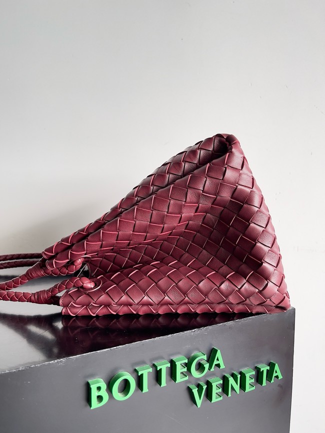 Bottega Veneta Parachute 826212 burgundy&Brass finish
