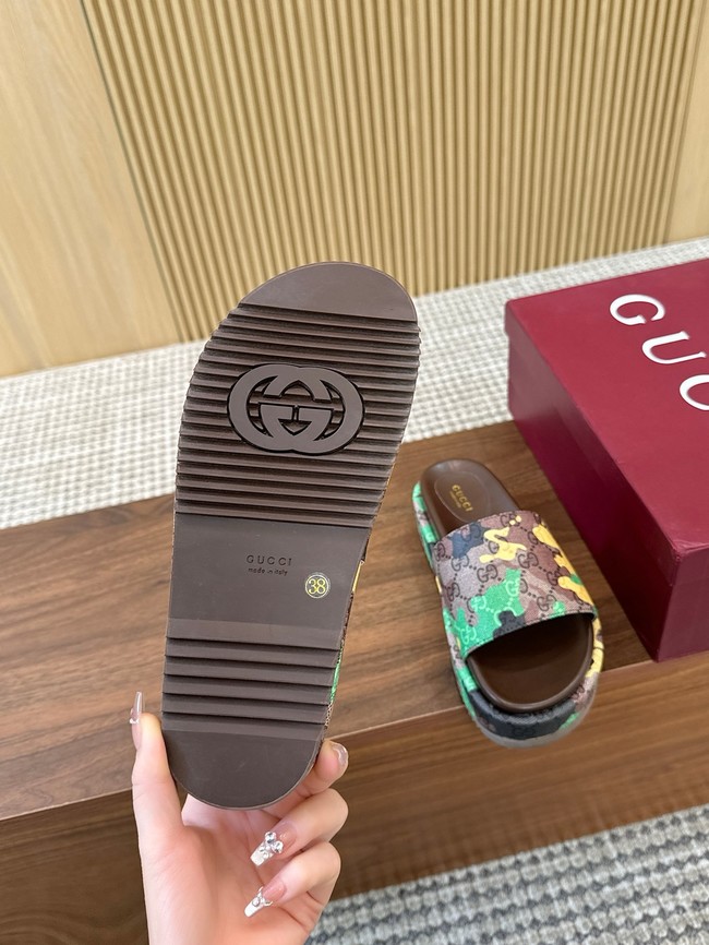 GUCCI Womens platform slide sandal 87185-3