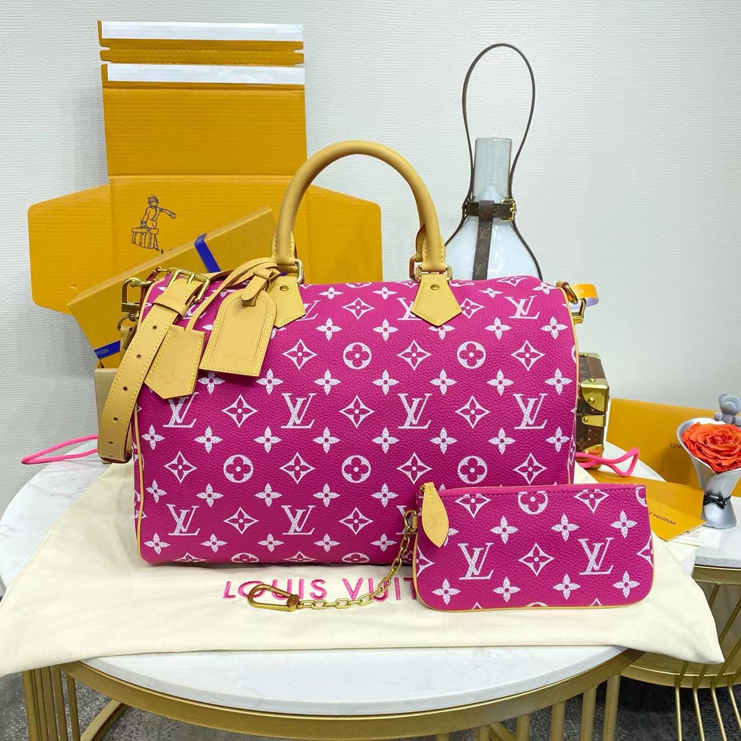 Louis Vuitton Speedy P9 Bandouliere 40 M11564 Pink-Purple Louis Vuitton Speedy P9 Bandouliere 40 M11564 Pink-Purple
