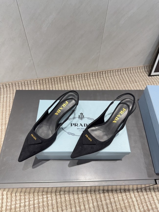 Prada leather slingback pumps 87220-4