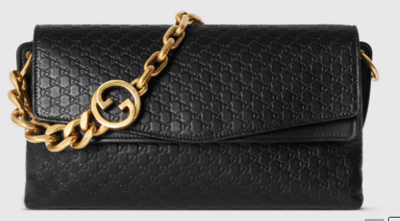 GUCCI Medium shoulder bag with chain 857622 black