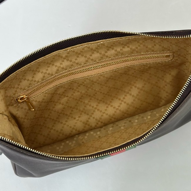 Gucci Half Horsebit small shoulder bag 863406 dark brown 