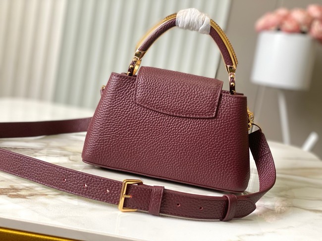 Louis Vuitton Capucines East-West BB M26345 Grenat Red