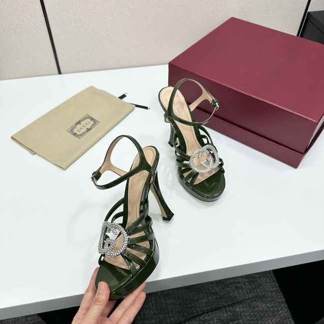 GUCCI Womens pump with crystal Interlocking G 21045-5