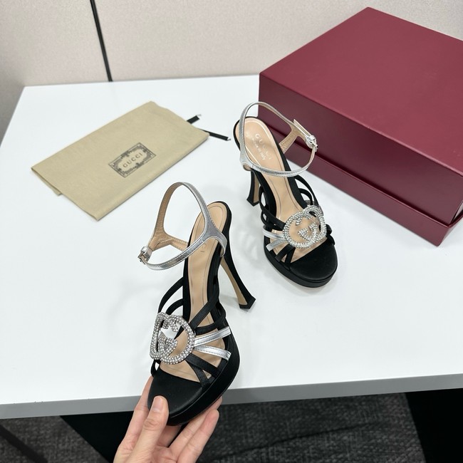 GUCCI Womens pump with crystal Interlocking G 21045-7