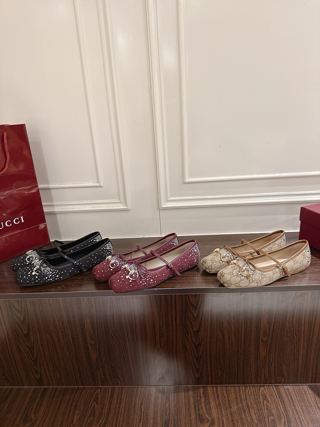 GUCCI Womens Vittoria ballerina 21068-1