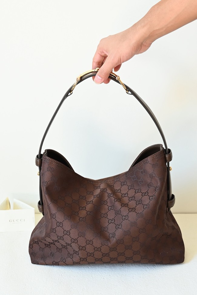 Gucci Beatrix large tote bag 850546 Variation brown and dark brown GG canvas