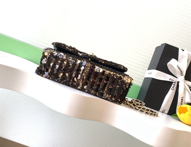 CHANEL Evening Bag AS4298 black&gold