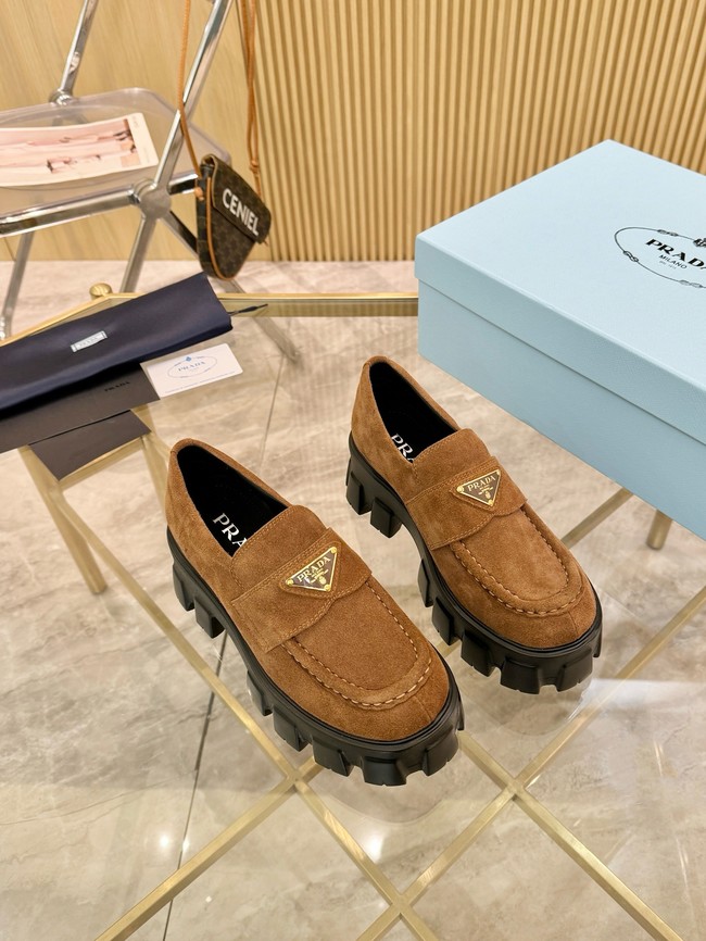 Prada suede loafers 55707-1