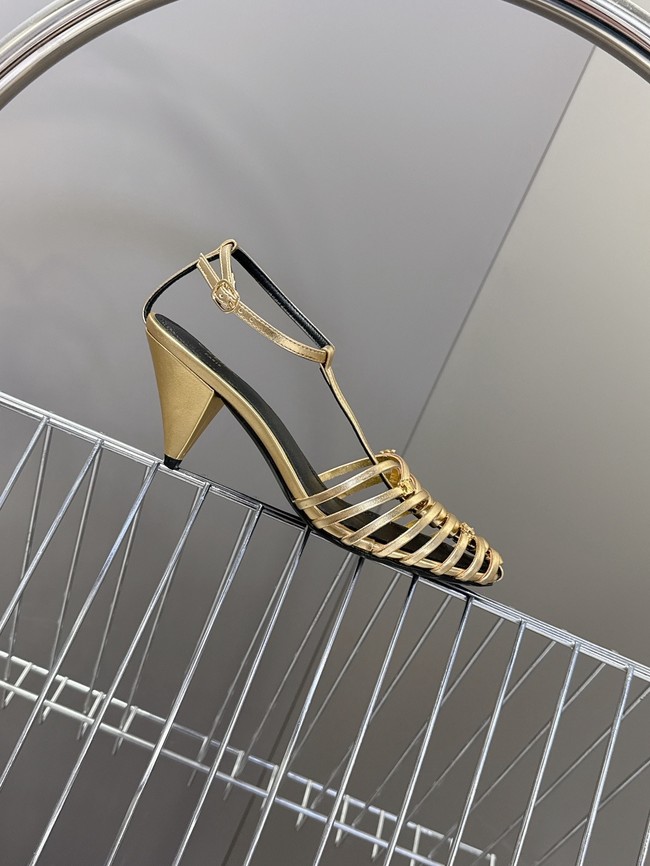 CELINE CAGE HEELED SANDAL IN GOATSKIN 36633-1