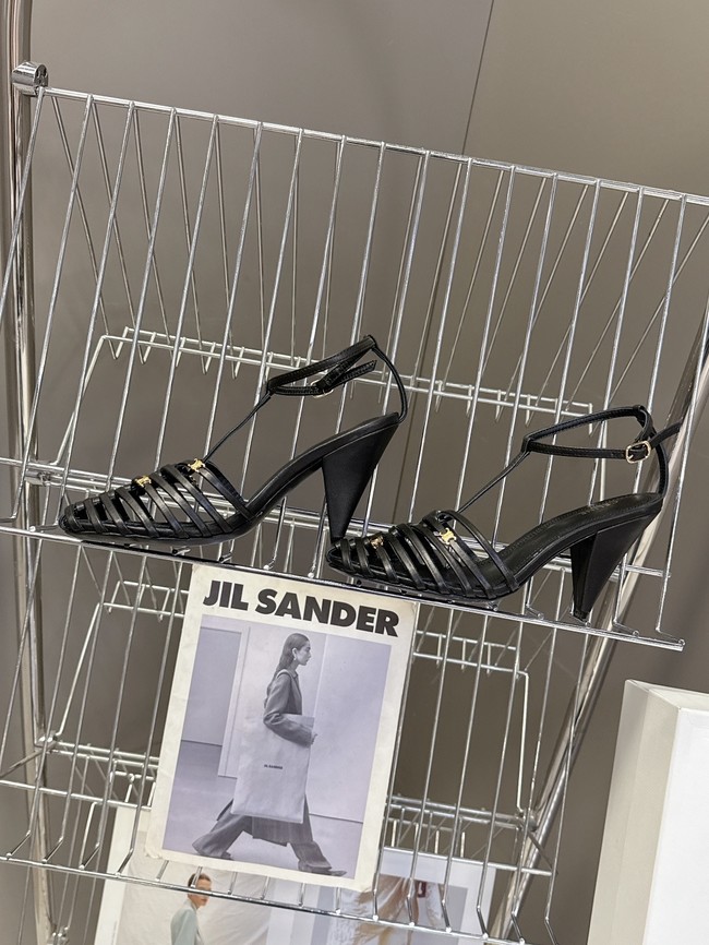 CELINE CAGE STRAPPY SANDAL IN LAMINATED LAMBSKIN 36657-3