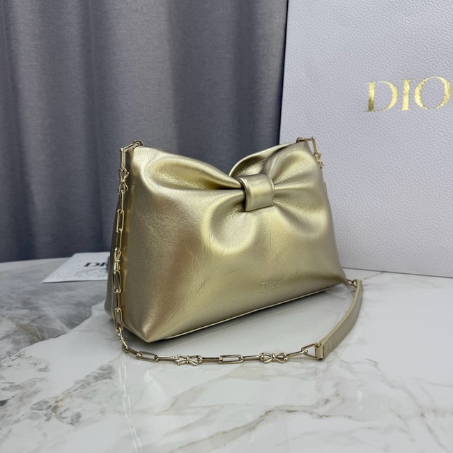 Small Dior Bow BagTourmaline Lambskin M0715O gold