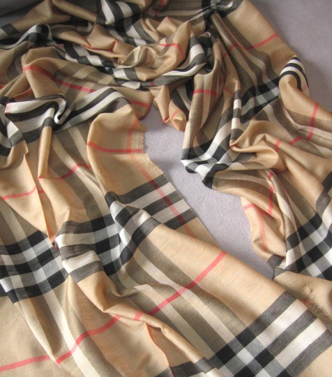Burberry Gauze Giant Check Scarf A01 Burberry Gauze Giant Check Scarf A01