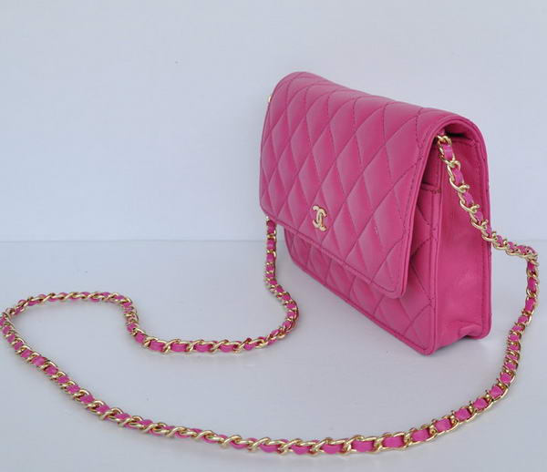New Color Chanel A33814 Rosy Sheepskin Leather Flap Bag Gold New Color Chanel A33814 Rosy Sheepskin Leather Flap Bag Gold