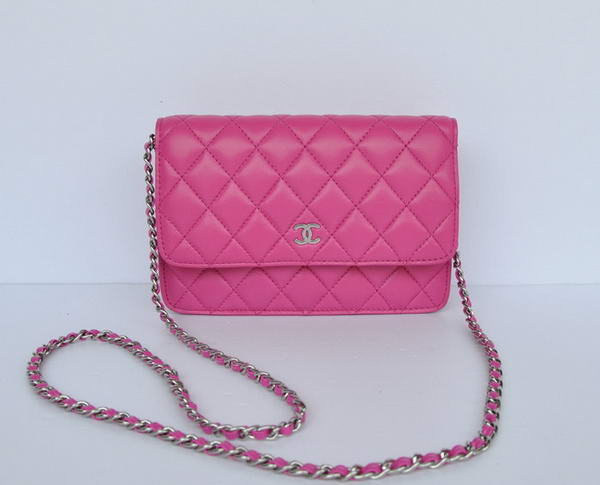 New Color Chanel A33814 Rosy Sheepskin Leather Flap Bag Silver New Color Chanel A33814 Rosy Sheepskin Leather Flap Bag Silver