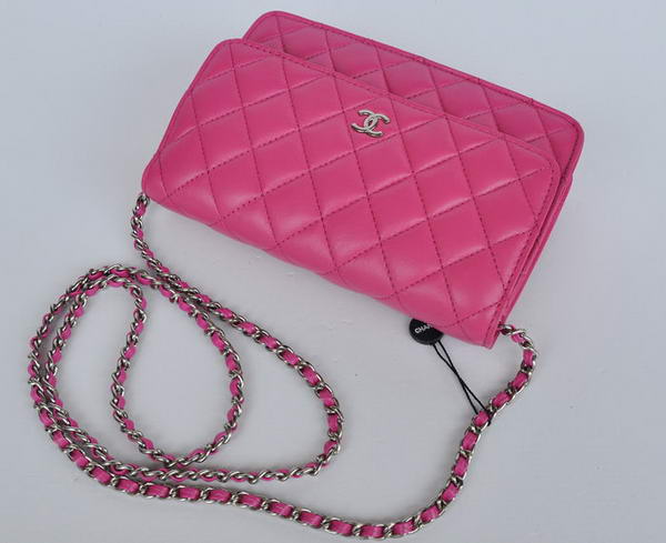 New Color Chanel A33814 Rosy Sheepskin Leather Flap Bag Silver New Color Chanel A33814 Rosy Sheepskin Leather Flap Bag Silver