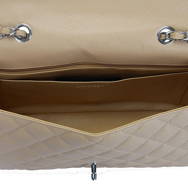 Chanel Caviar Leather Flap Bag A28600 Apricot