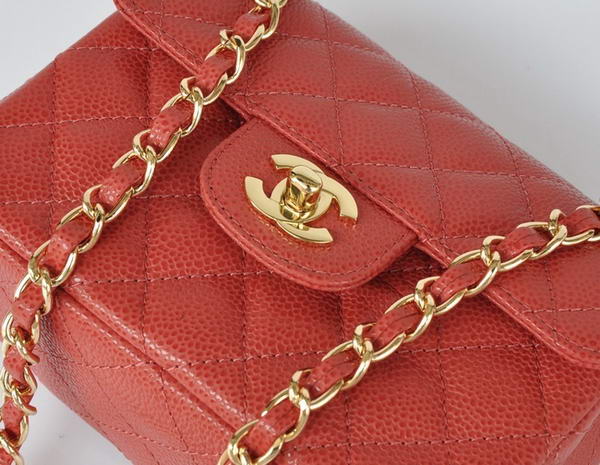 Cheap Chanel Classic mini Flap Bag 1115 Red Leather Golden Hardware Cheap Chanel Classic mini Flap Bag 1115 Red Leather Golden Hardware