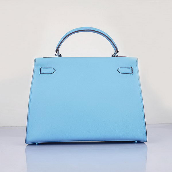 Hermes Kelly 32cm Bags Togo Leather Light Blue Hermes Kelly 32cm Bags Togo Leather Light Blue