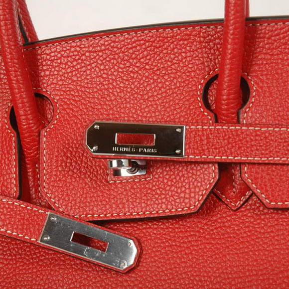 Hermes Birkin 30CM Tote Bags Smooth Togo Leather Red Hermes Birkin 30CM Tote Bags Smooth Togo Leather Red