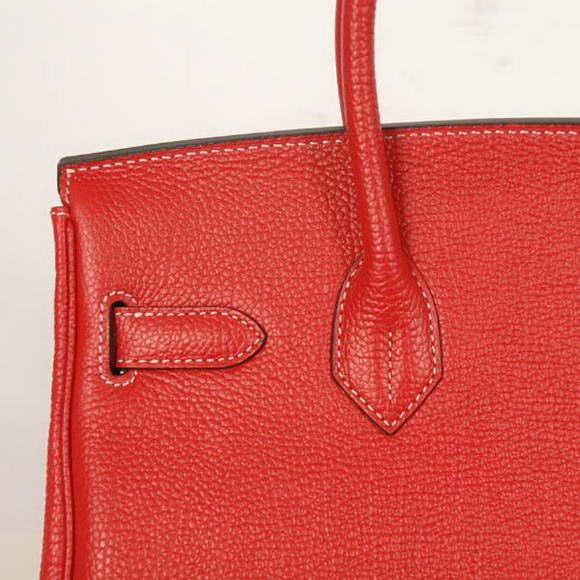 Hermes Birkin 30CM Tote Bags Smooth Togo Leather Red Hermes Birkin 30CM Tote Bags Smooth Togo Leather Red