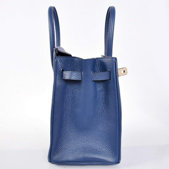 Hermes Birkin 35CM Tote Bags Togo Leather Dark Blue Golden
