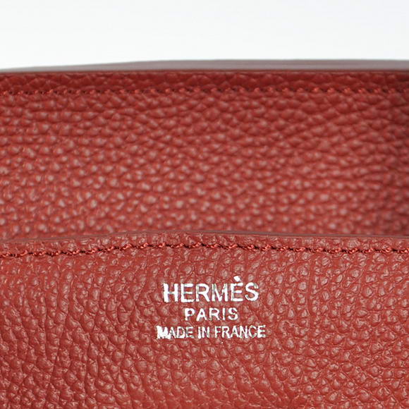 Hermes Birkin 35CM Tote Bags Smooth Togo Leather Bordeaux Silver
