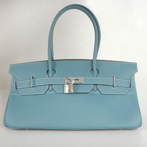 Hermes Birkin 42cm JPG Birkin Togo Leather Blue Bag Silver Hardware Hermes Birkin 42cm JPG Birkin Togo Leather Blue Bag Silver Hardware