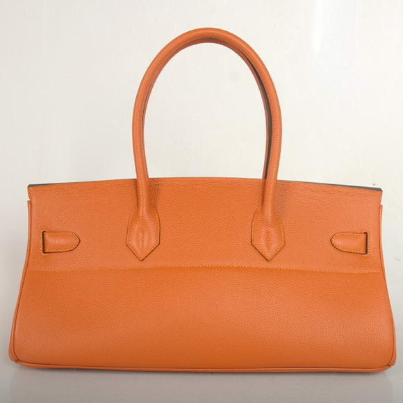 Hermes Birkin 42cm JPG Birkin Togo Leather Orange Bag Silver Hardware Hermes Birkin 42cm JPG Birkin Togo Leather Orange Bag Silver Hardware