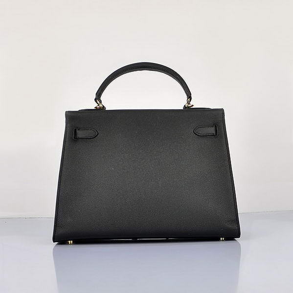 Newest 2012 Hermes Kelly 32cm Bags Black Calf Leather Gold Newest 2012 Hermes Kelly 32cm Bags Black Calf Leather Gold