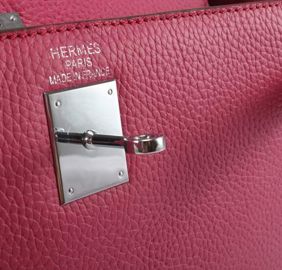 Hermes Kelly 32cm Togo Leather Handbags 6018 Roseo Silver Hermes Kelly 32cm Togo Leather Handbags 6018 Roseo Silver