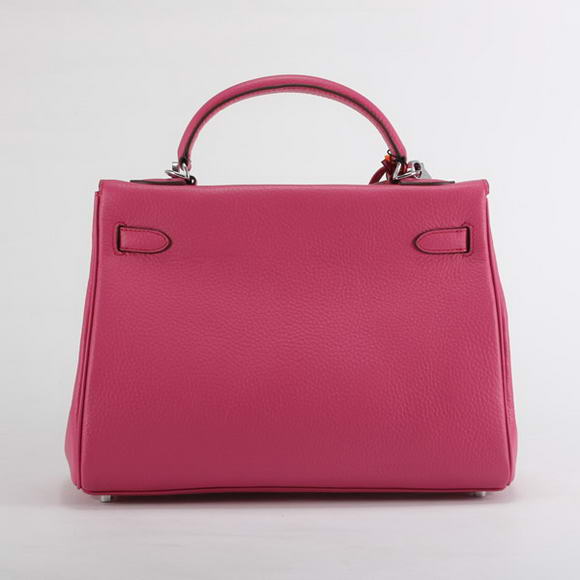 Hermes Kelly 32cm Togo Leather Handbags 6018 Roseo Silver Hermes Kelly 32cm Togo Leather Handbags 6018 Roseo Silver