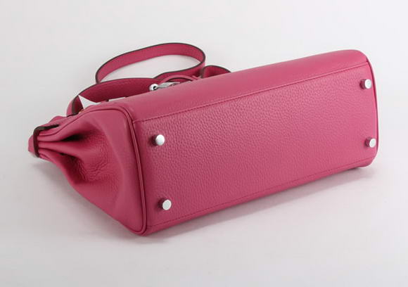 Hermes Kelly 32cm Togo Leather Handbags 6018 Roseo Silver Hermes Kelly 32cm Togo Leather Handbags 6018 Roseo Silver