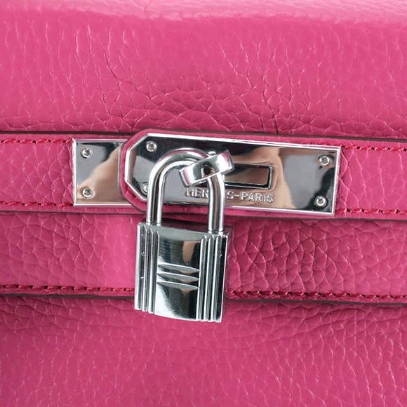 Hermes Kelly 32cm Togo Leather Handbags 6018 Roseo Silver Hermes Kelly 32cm Togo Leather Handbags 6018 Roseo Silver
