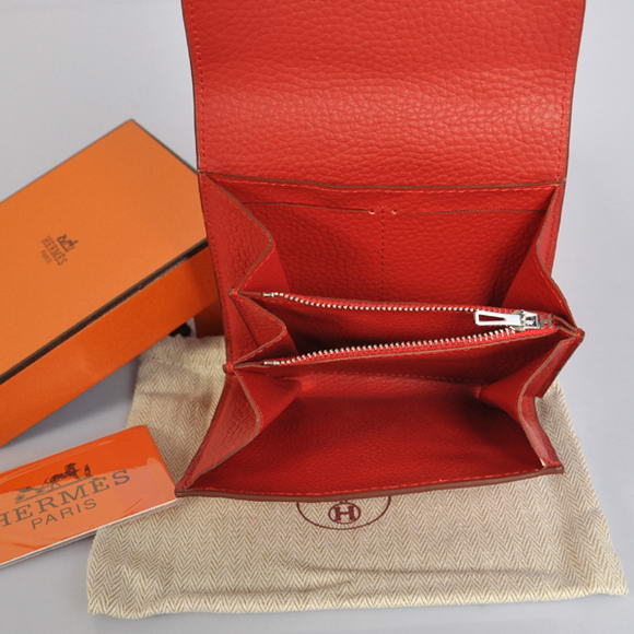 Hermes Constance Wallets Togo Leather A608 Red Hermes Constance Wallets Togo Leather A608 Red