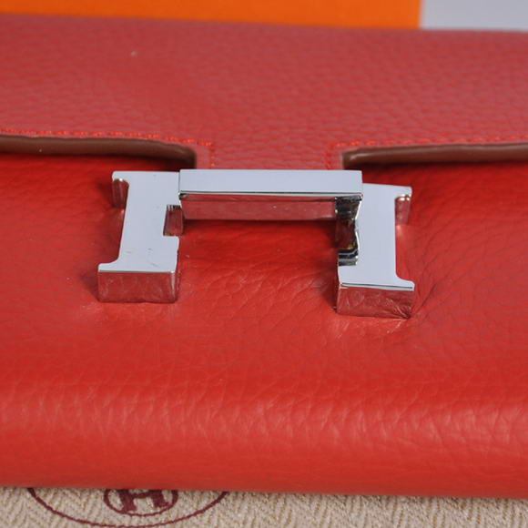 Hermes Constance Wallets Togo Leather A608 Red Hermes Constance Wallets Togo Leather A608 Red
