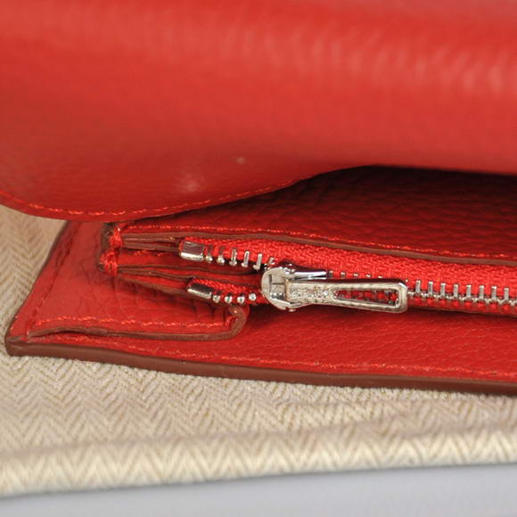 Hermes Constance Wallets Togo Leather A608 Red Hermes Constance Wallets Togo Leather A608 Red