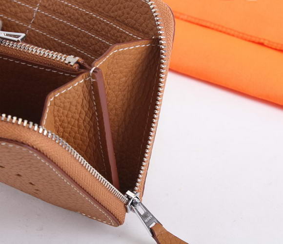 Hermes Togo Leather Perforated Zippy Wallet 9032 Coffee Hermes Togo Leather Perforated Zippy Wallet 9032 Coffee