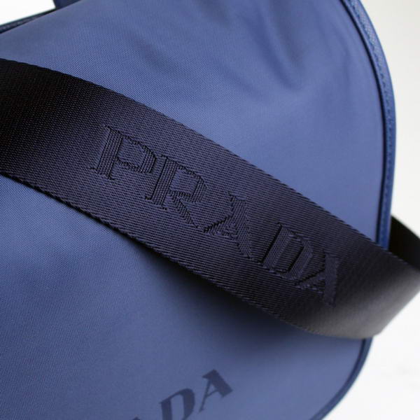 Prada Fabric Messenger Bag V166 Blue Prada Fabric Messenger Bag V166 Blue