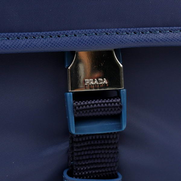 Prada Fabric Messenger Bag V166 Blue Prada Fabric Messenger Bag V166 Blue