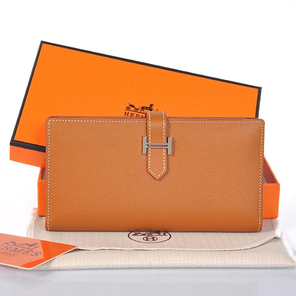 Hermes Bearn Wallet Original Smooth Leather Camel Hermes Bearn Wallet Original Smooth Leather Camel