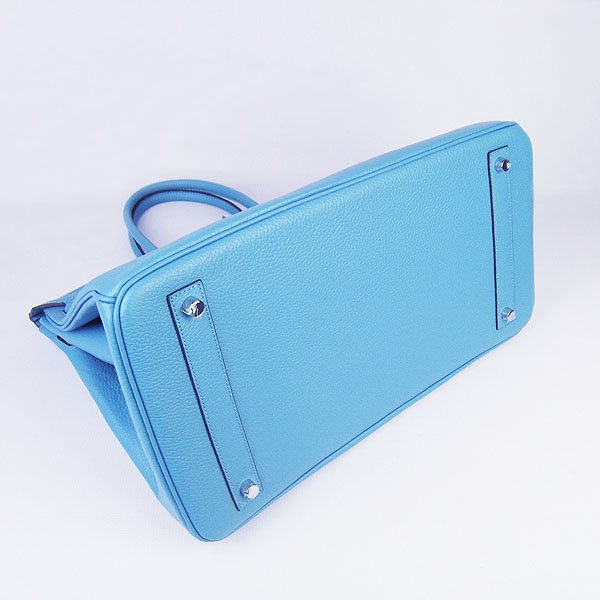 Hermes Birkin 40CM Togo Bag Light Blue 6099 Silver Hermes Birkin 40CM Togo Bag Light Blue 6099 Silver