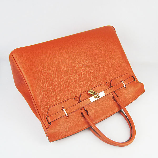Hermes Birkin 40CM Togo Bag Orange 6099 Gold Hermes Birkin 40CM Togo Bag Orange 6099 Gold