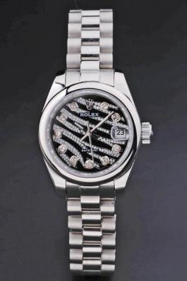 Rolex Datejust Black Stainless Steel 25mm Watch-RD3768 Rolex Datejust Black Stainless Steel 25mm Watch-RD3768